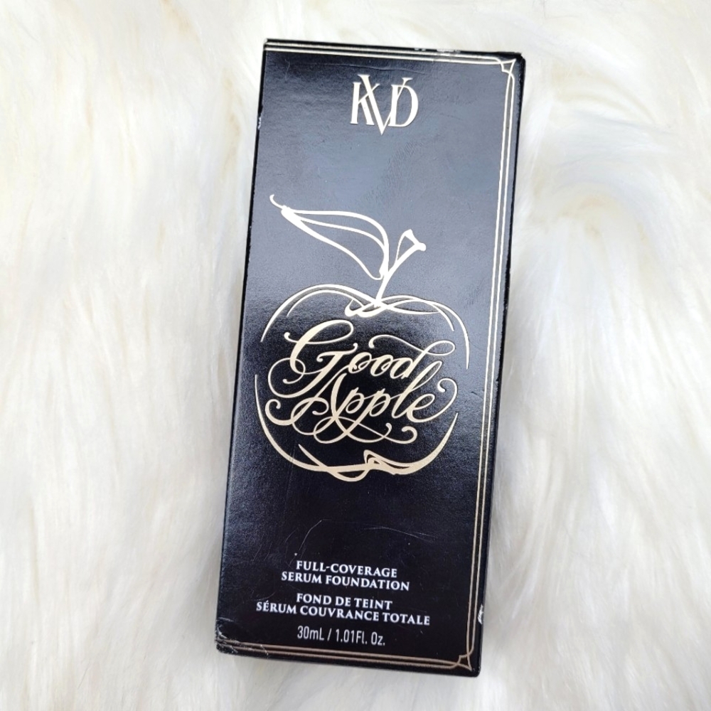 KVD Kat Von D Good Apple Full-Coverage Serum Foundation 074 TAN Cruelty Free